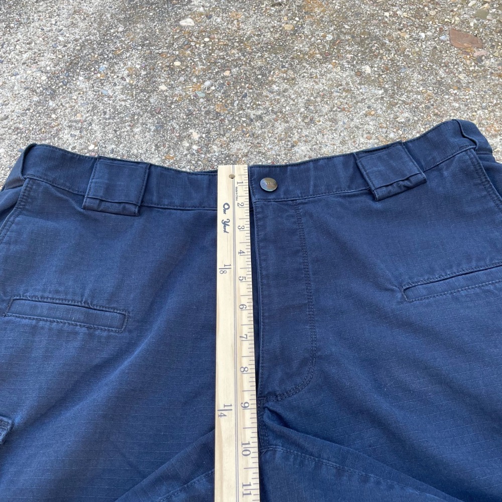5.11 Tactical Stryke Cargo Pants Mens 36 Navy Blue Ripstop Double Knee - Picture 6 of 8